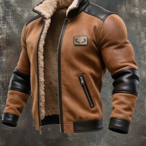 MAISON CLÉMENT PARIS™ | VESTE HOMME CUIR DOUBLÉE FOURRURE