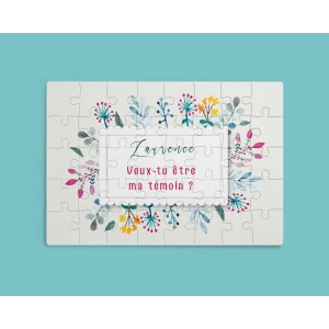 Puzzle "veux-tu être ma témoin"