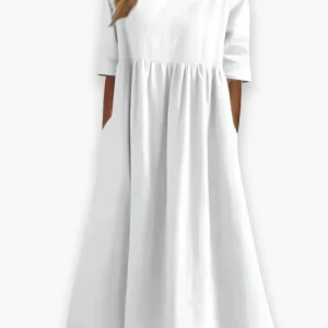 Robe Midi Confortable pour Femme | Élégant