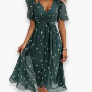 Robe mi-longue fluide pour femme | Élégance chic