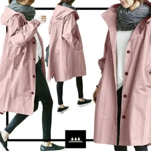 Odille - Manteau pluie élégant Femme