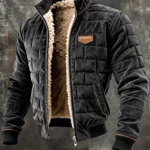 MAISON CLÉMENT PARIS™ | VESTE MATELASSÉE HOMME DOUBLÉE SHERPA HIVER
