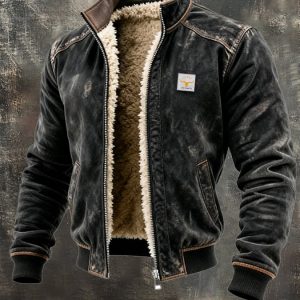 MAISON CLÉMENT PARIS™ | VESTE VINTAGE À DOUBLURE SHERPA