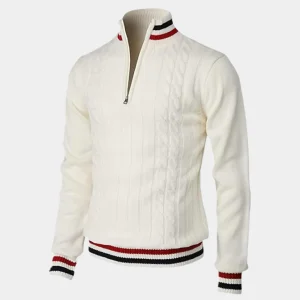 Pull Col Roulé Zippé Essentiel