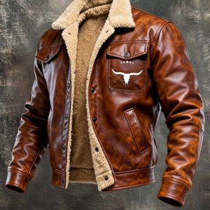 Maison Clément Paris | Veste d’hiver chaude en cuir et sherpa