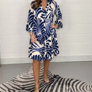 Olivia - Robe Chemise Imprimée