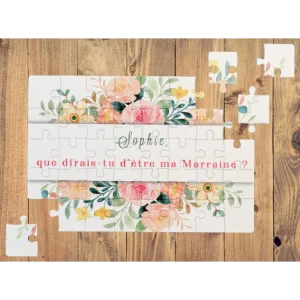 Puzzle "demande marraine"