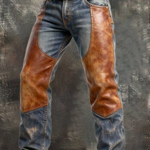 MAISON CLÉMENT PARIS™ | JEAN BIKER CUIR PATCHWORK