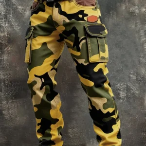 MAISON CLÉMENT PARIS™ | PANTALON CARGO HOMME CAMOUFLAGE TACTIQUE