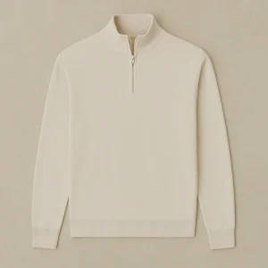 Arwin - Pull Tricoté à Demi-Zip