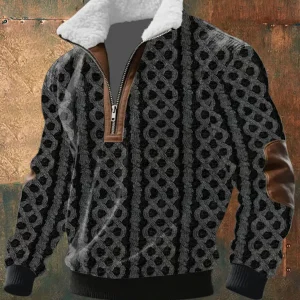 MAISON CLÉMENT PARIS™| PULL ZIPPÉ À COL MONTANT FOURRÉ