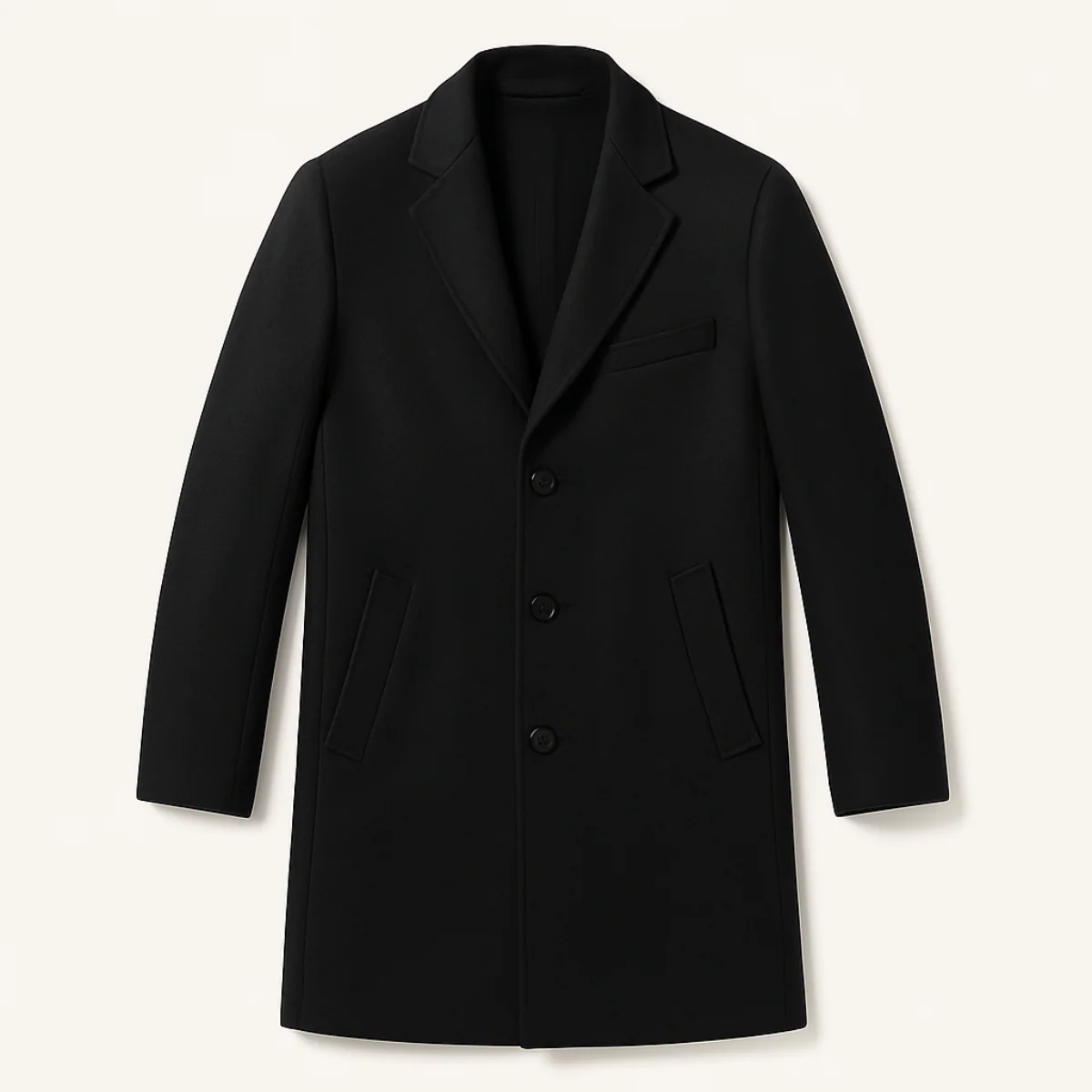The Dorchester — Manteau d'Hiver en Laine Gris Luxe – Image 2