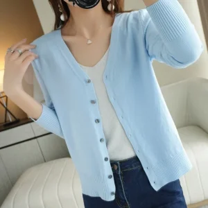Léa - Femme Cardigan Tricoté