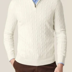 Herbert – Pull en cachemire avec fermeture éclair