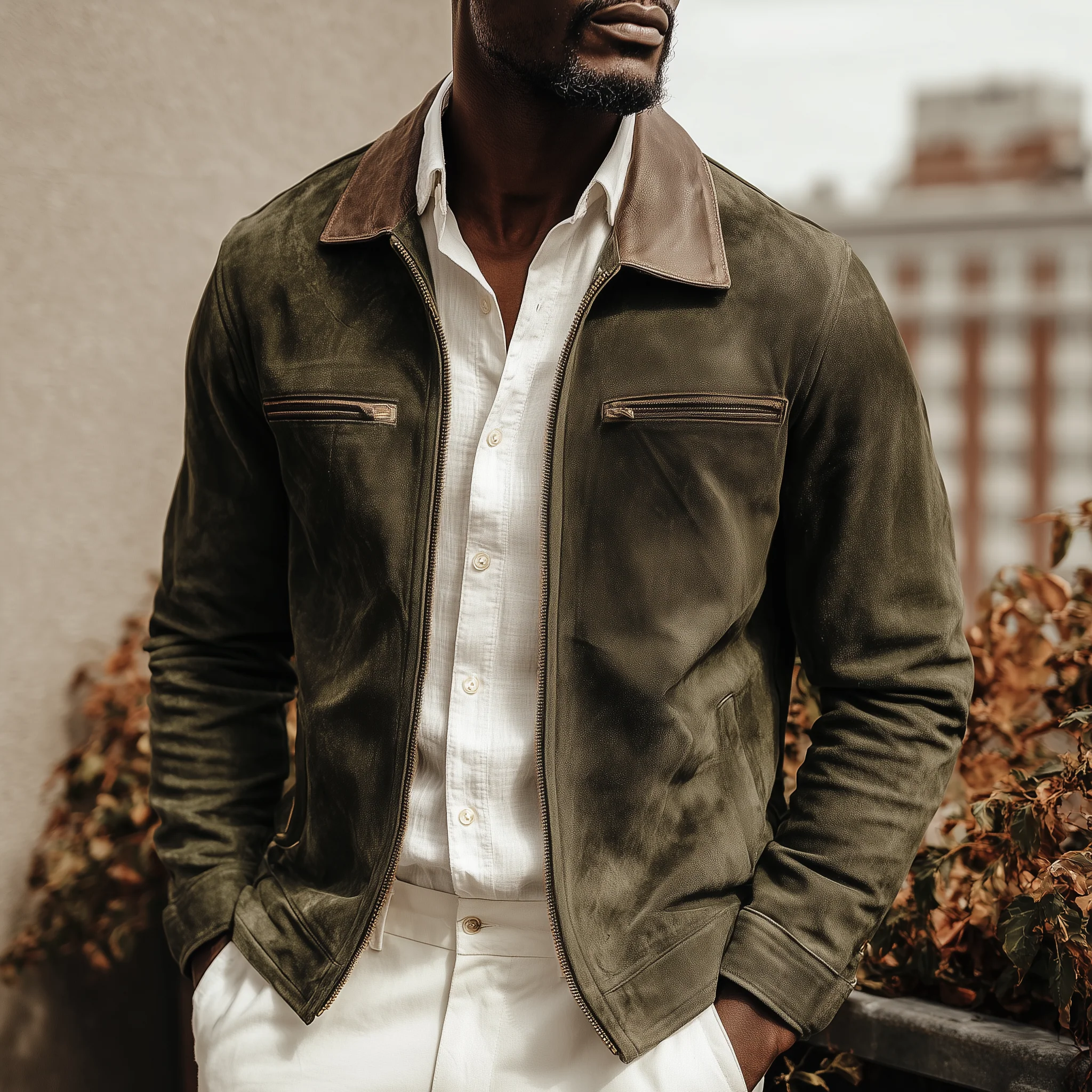 Veste Homme en Suède Luxe – Classique, Élégante et Confortable – Image 3