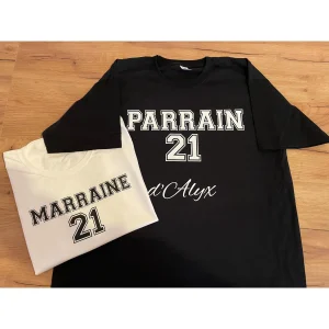 DUO Tee-shirts Parrain & Marraine