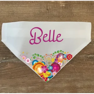 Collier bandana chien à personnaliser "multicolore"