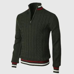 Pull à Fermeture Éclair Classique pour Homme