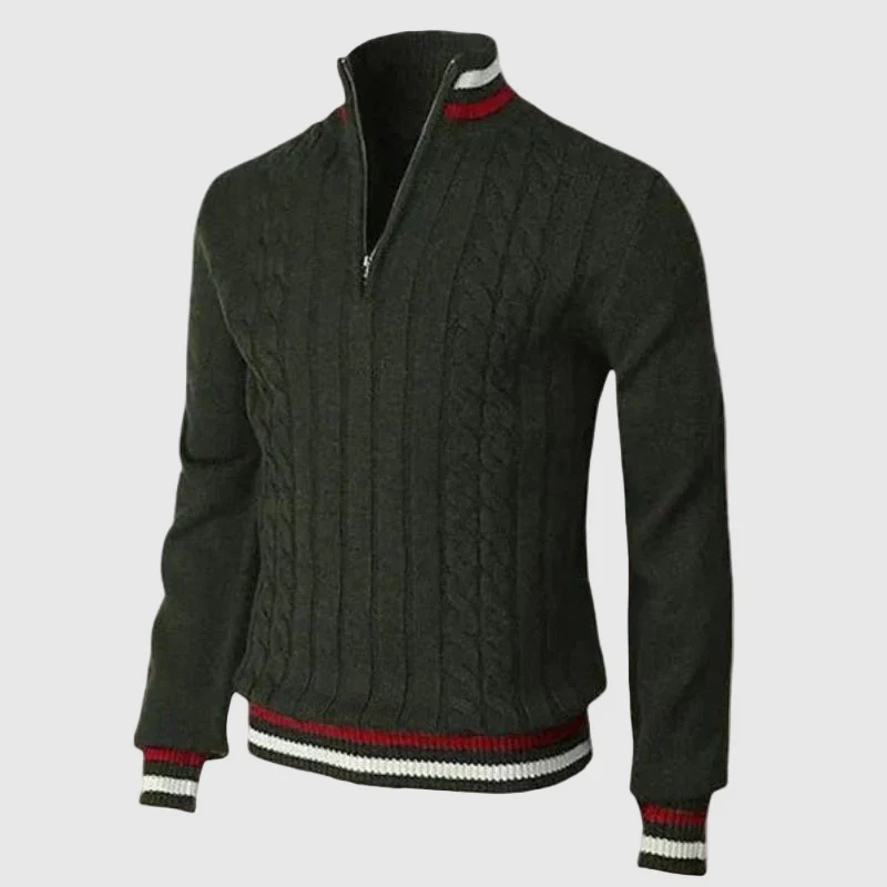 Pull à Fermeture Éclair Classique pour Homme