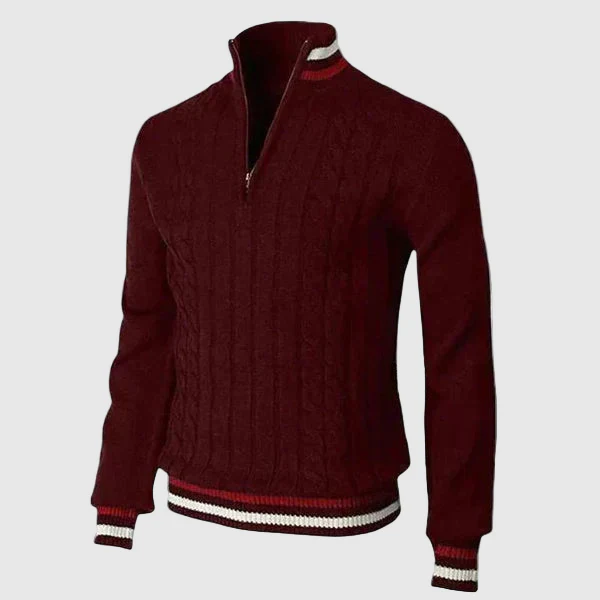 Pull à Fermeture Éclair Classique pour Homme – Image 4