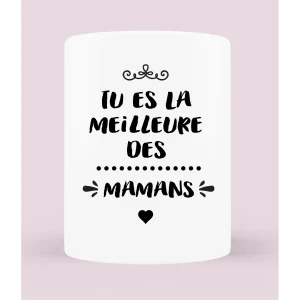 Pot à crayon/vase personnalisable "Tu es la meilleure des mamans"