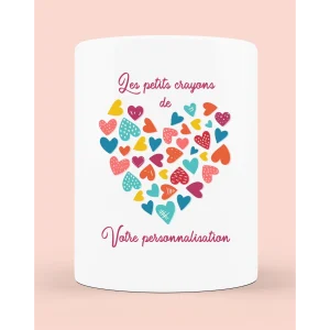 Pot à crayon/vase personnalisable "Les petits crayons de..."