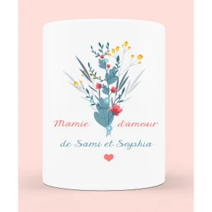 Pot à crayon/vase personnalisable "Mamie d'amour"