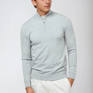 Lemuel – Pull essentiel à demi-fermeture éclair