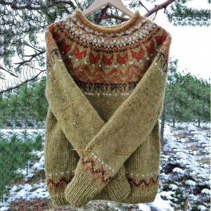 Amaris - Pull chaud vintage confortable pour femmes