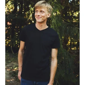 T-shirt - MENS V-NECK T-SHIRT O61005