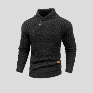 Pull thermique tricoté homme
