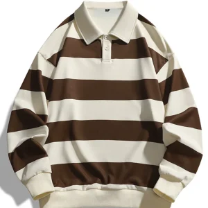 Domenic - Polo en laine Old Money à rayures