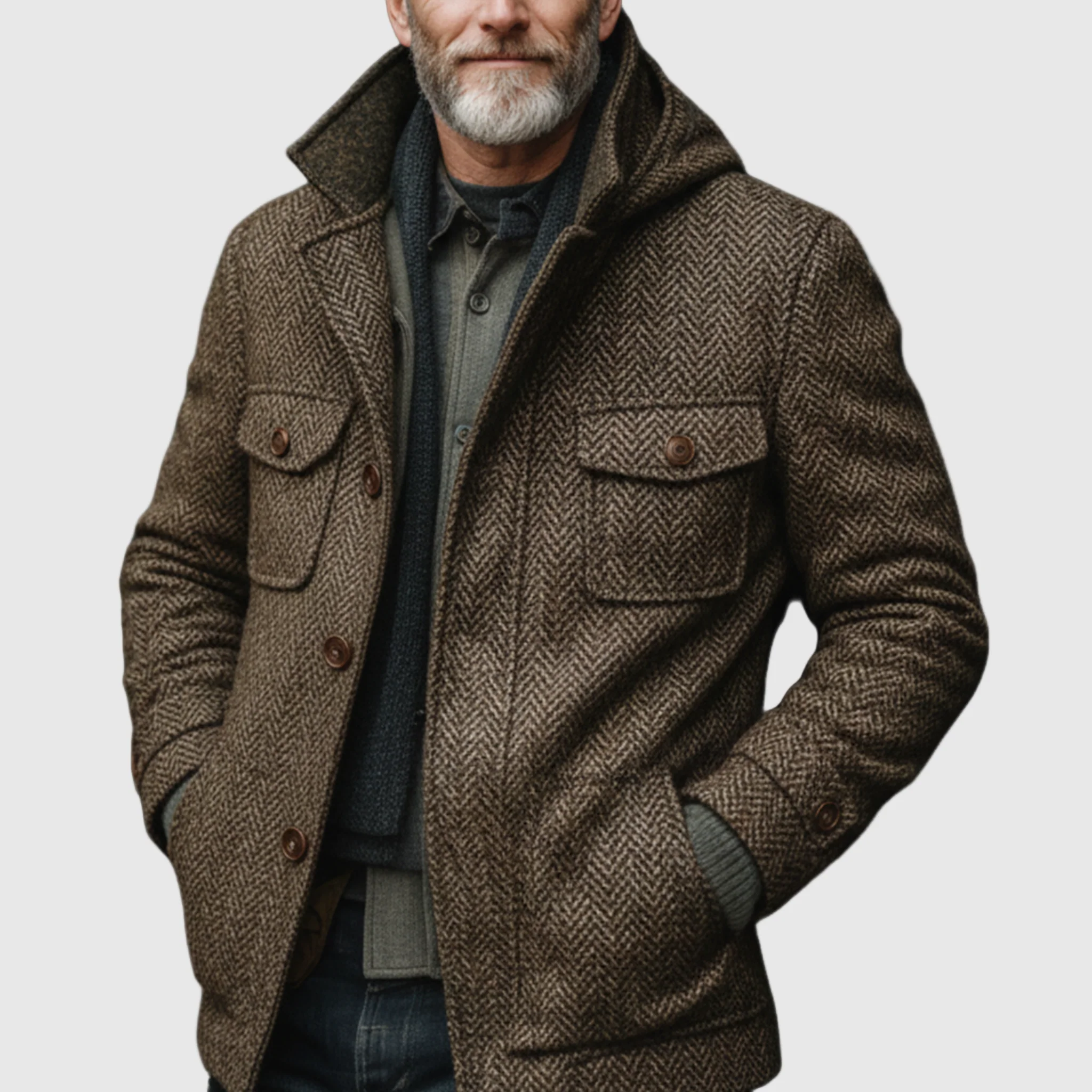 MAISON CLÉMENT PARIS | Veste classique rétro à col montant et capuche – Image 2