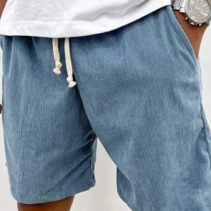 River – Short Relaxed en Velours Côtelé