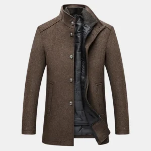 Xavier - Manteau Trench pour Hommes en Laine Épaisse pour un Style Hiver Élégant