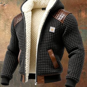 MAISON CLÉMENT PARIS™ | VESTE TEXTURÉE À DOUBLURE SHERPA