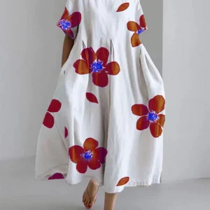 Paloma - Robe Longue Imprimée Floral