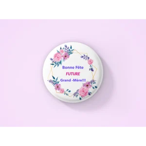 Porte-clé Miroir "Bonne fête FUTURE Grand-mère"