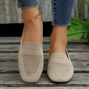 Mocassins Tricot Femme - Confort et Élégance