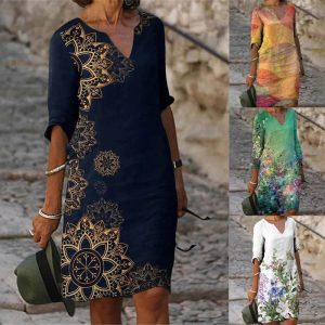 Monia - Robe Midi d’Été Chic