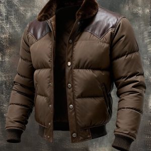 Maison Clément Paris | Veste matelassée en cuir et tissu premium