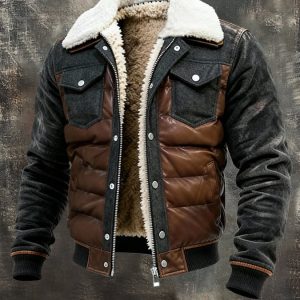 Maison Clément Paris | Veste outdoor en laine à col sherpa