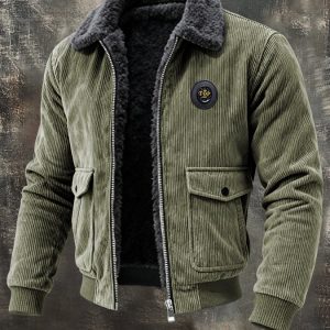 MAISON CLÉMENT PARIS™ | VESTE HOMME VELOURS CÔTELÉ DOUBLÉE SHERPA