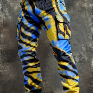 MAISON CLÉMENT PARIS™ | PANTALON CARGO MOTIF ABSTRAIT HOMME TACTIQUE