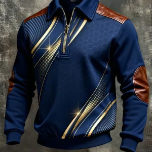 MAISON CLÉMENT PARIS™ | PULL HOMME ZIP DESIGN ÉLÉGANT