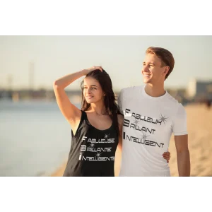 Débardeur strass "Fabuleuse"