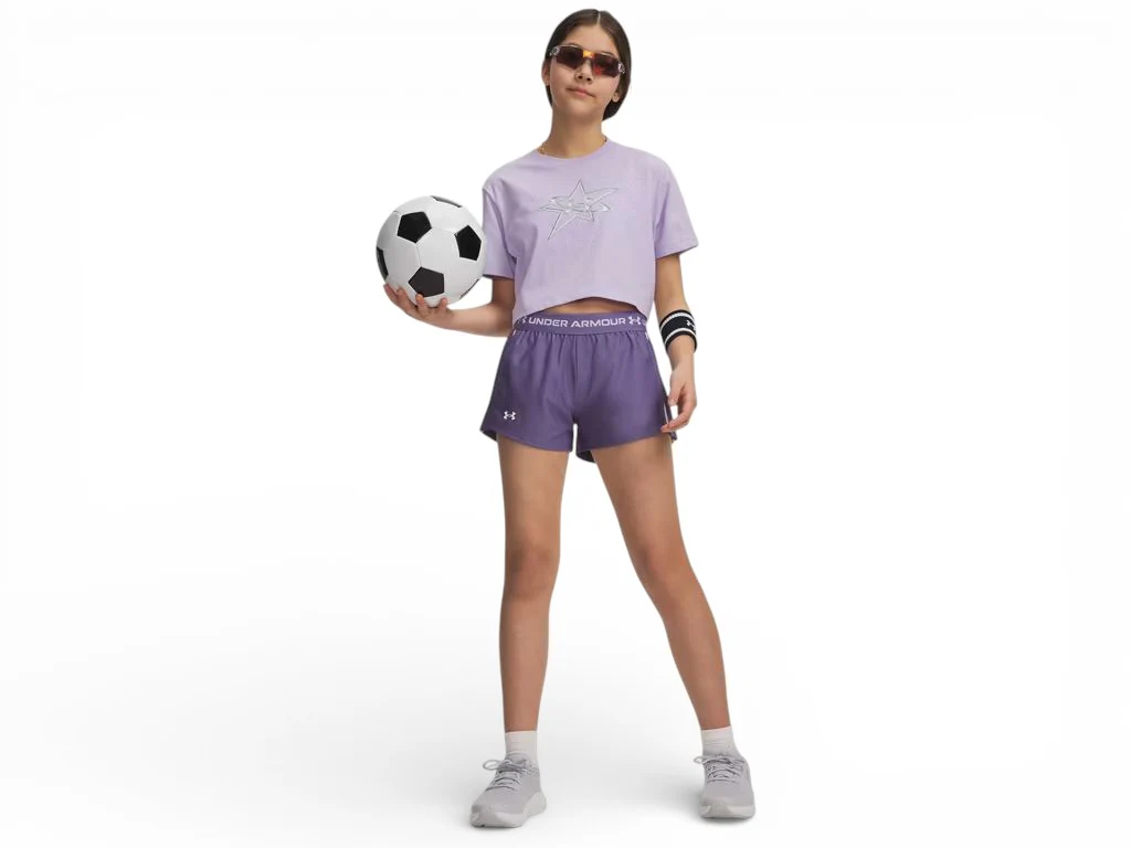 Short pour filles (Junior) Under Armour - TECH PLAY UP SHORT – Image 4
